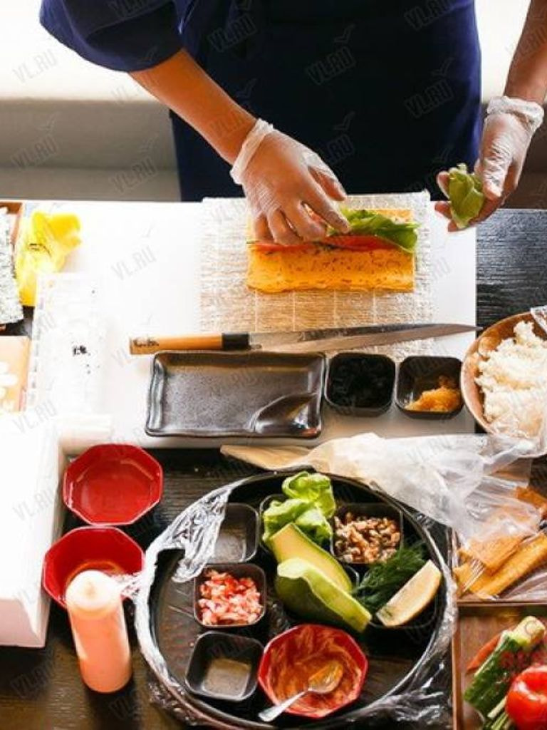 Детский мастер-класс по приготовлению роллов №7