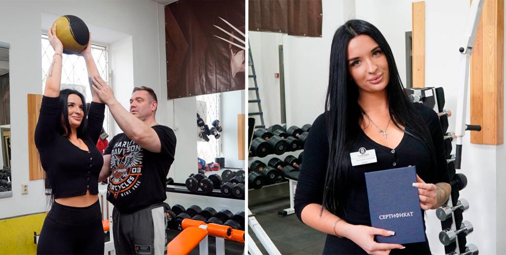 на персональные тренировки с тренером в тренажерном зале