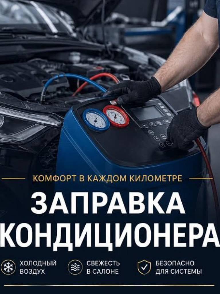 Заправка кондиционера фреоном «Всё включено»