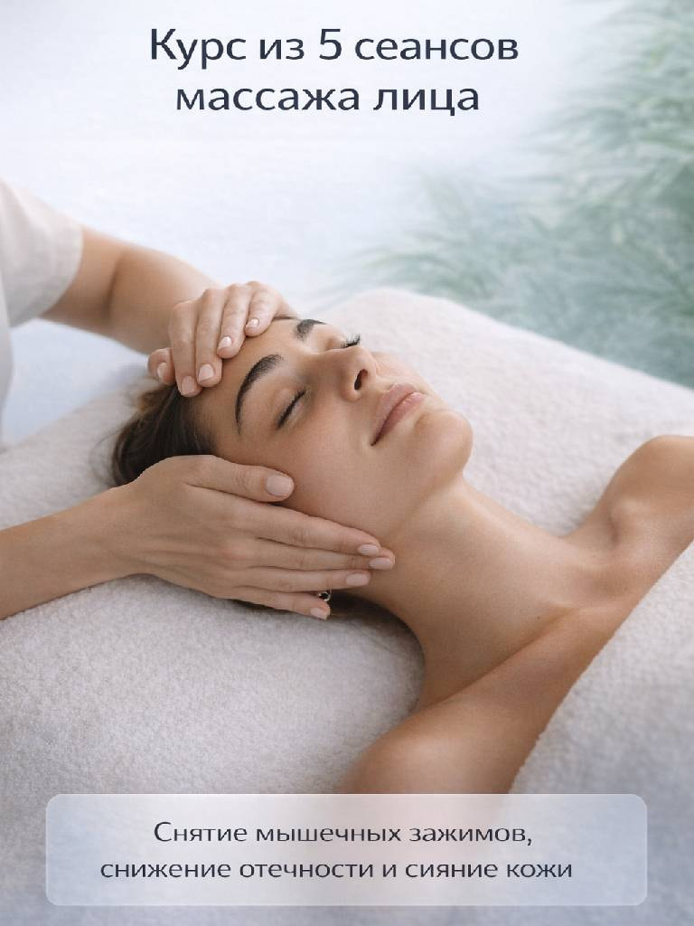 5 сеансов массажа лица