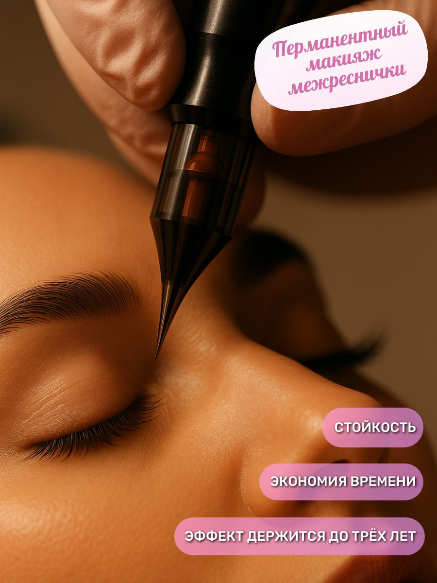 Перманентный макияж межресничного пространства