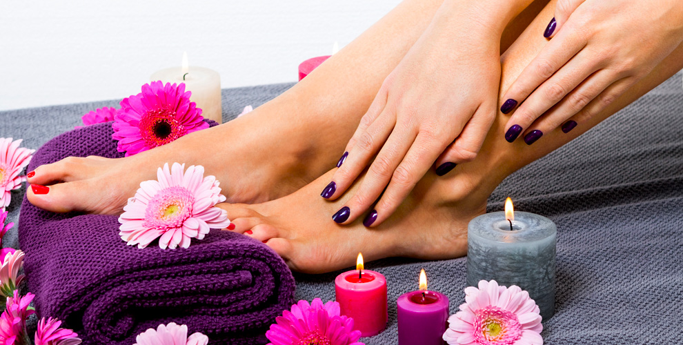 на фруктово-кислотный экспресс-педикюр (обработка пальчиков) + покрытие ногтей гель-лаком Kodi, Bloom, UNO, Haruyama, Canni