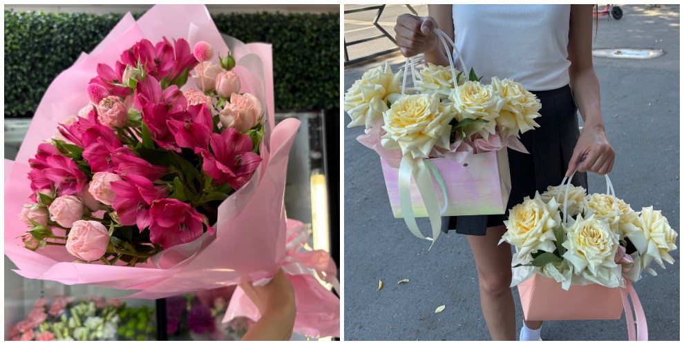 на букеты и цветочные композиции