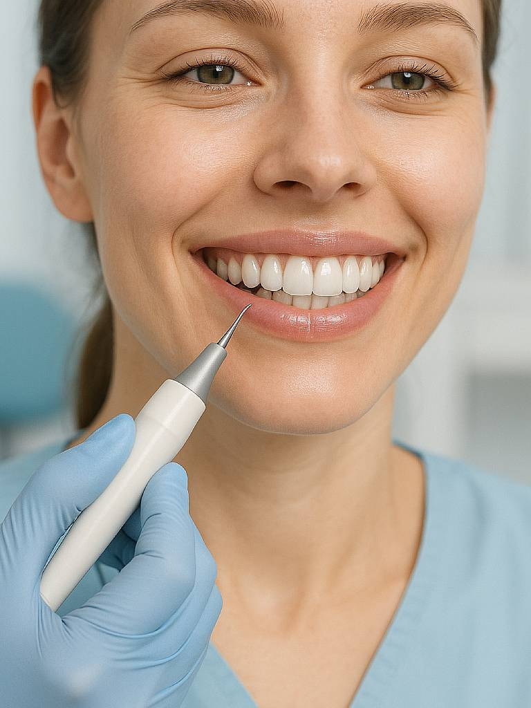 Ультразвуковая чистка зубов, 2 челюсти + полировка