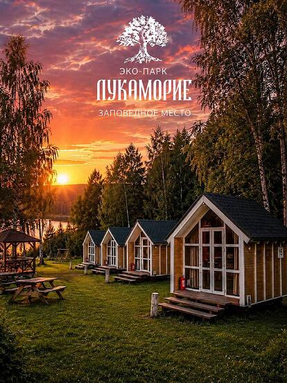 Проживание в домиках и шале в будние дни от 2 суток
