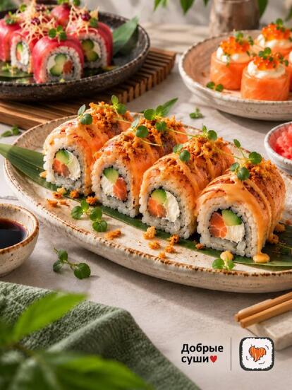 Меню японской кухни: роллы, сеты, ланчи, десерты и напитки