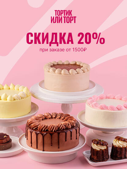 Всё меню кондитерской: десерты, торты, выпечка