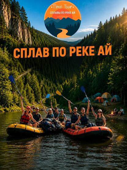 Участие в сплаве по реке Ай
