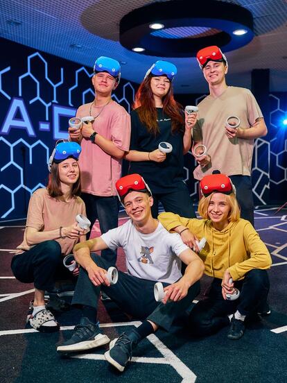 Командная игра в VR-арене для команды до 10 человек